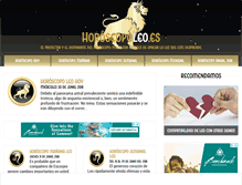 Tablet Screenshot of horoscopoleo.es