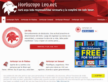 Tablet Screenshot of horoscopoleo.net